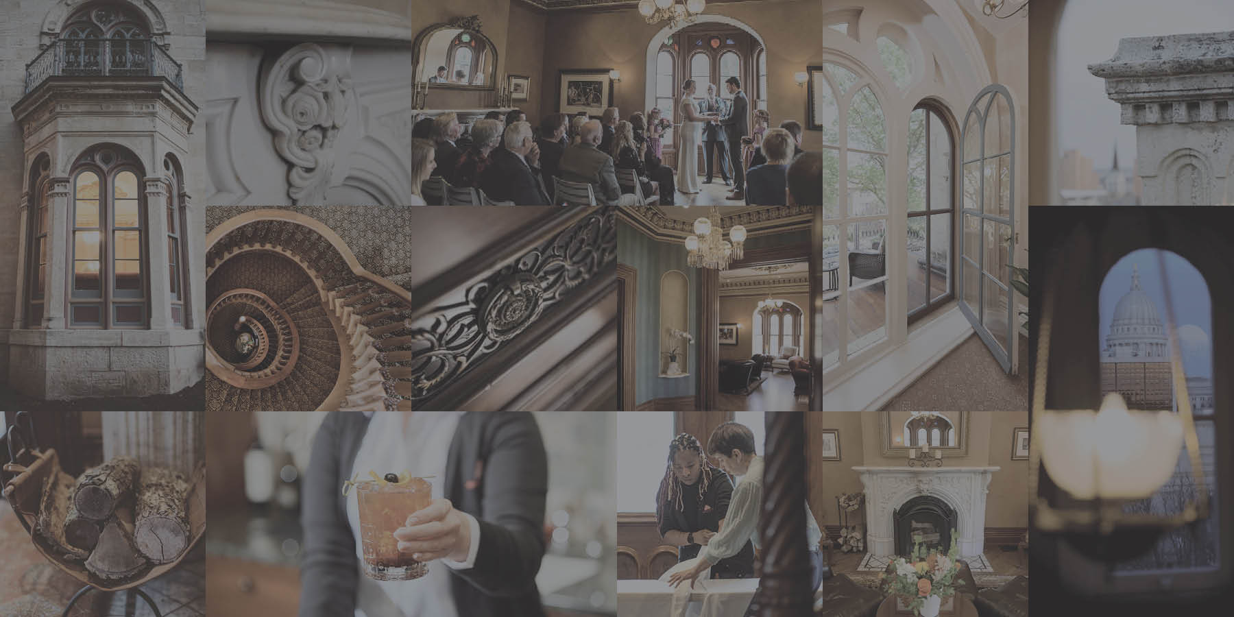 Mansion Hill Inn — Madison, Wisconsin boutique hotel collage