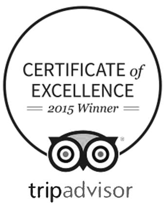 Certificate of Excellence 2015 Winner - Trip Advisor