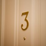 A door with the number "3".